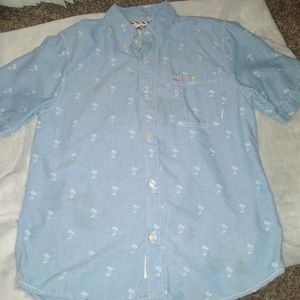 Palm Tree Kids Button Up Shirt